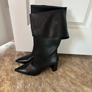 New Steve Madden Black Heeled Boots
